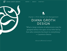 Tablet Screenshot of dianagrothdesign.com